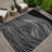 Machine Washable Indoor/Outdoor Buster ACN2350 Stripes Rug-171355621