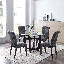 Chaise d'appoint rembourrée en tissu Gursharon-1836059047