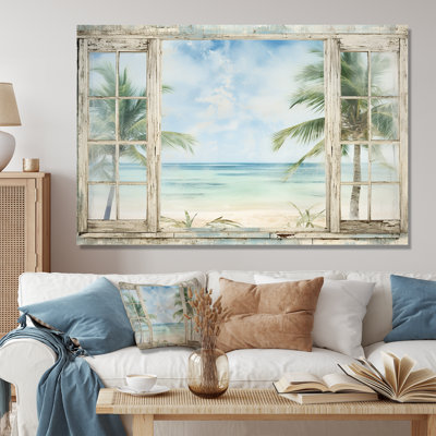 Décoration tropicale fenêtre tropicale horizon II - fenêtres côtières
