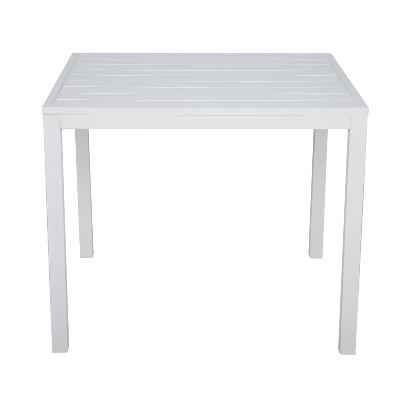 Sawyerville Square Metal Outdoor Dining Table , 35'' in. W 35'' in. D, Gray