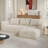 Boneless 104" Modular Sectional Sofa with Deep Seat, Comfortable Upholstery L Shaped Cloud Couch for Living Room, 3-Seater Boneless Sofa with Movable Ottoman, Removable Cover, No Assembly Required-867320124