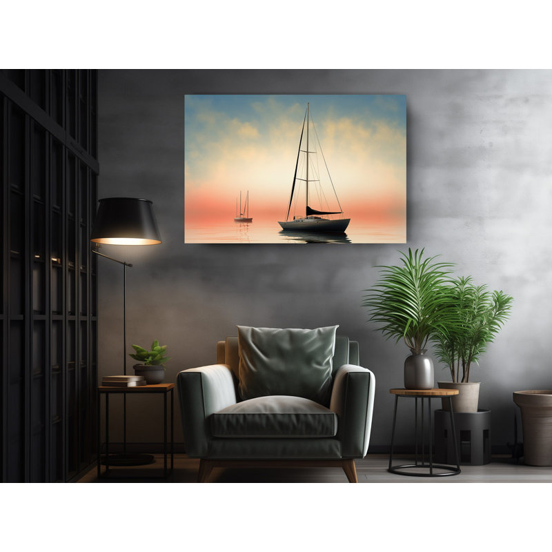 Reproduction de peinture, "Deux oiseaux amoureux" noir et blanc, peintures murales, art mural, H 40 po x l 60 po