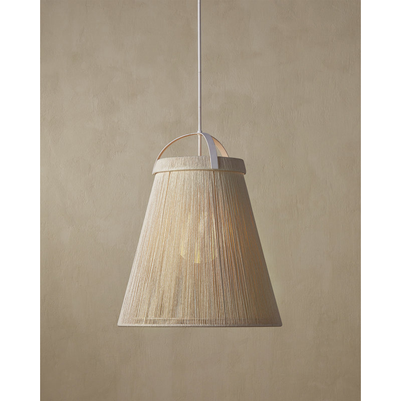 Parnell 1 - Light Pendant, White/Gesso White/Frosted White