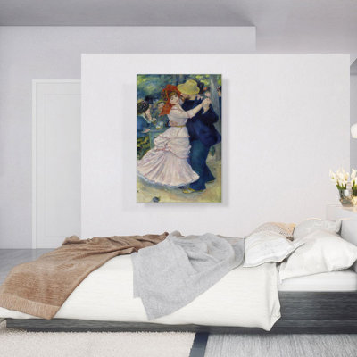 «Dance at Bougival 1883» par Pierre-Auguste Renoir, reproduction d'art sur toile tendue