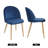 Modern Dining Chair Velvet Chairs, Dining Table Chairs Upholstered Chairs with Backrest Wooden Style Metal Legs for Dining Room, Living Room, Restaurant Cafe-97838304