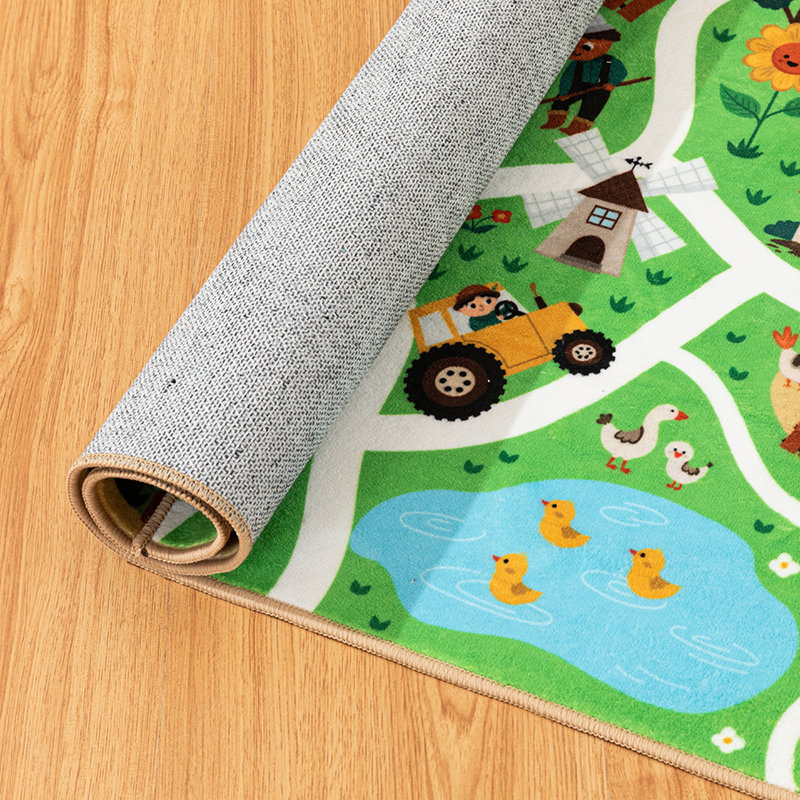 Tapis rectangulaire en polyester, Rectangle 2 pi 1 po x 3 pi 7 po