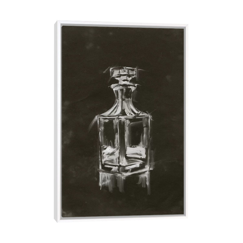 « Crystal Bar II » par Ethan Harper, reproduction d’art, H 26 po x l 18 po x 1,5 po, Toile blanche encadrée, Pas de tapis
