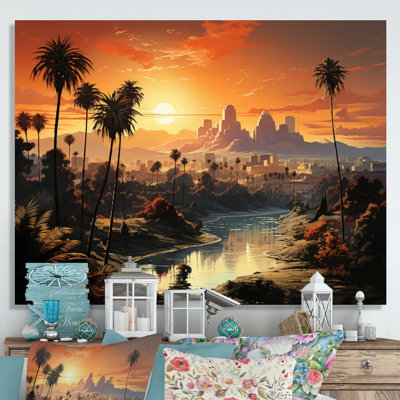 Los Angeles City of Angels III sur toile