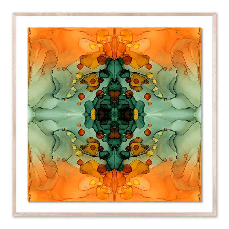 Kaleidoscope 5 Print by Julie Pelaez, Natural, 48" H x 48" W x 2.5" D