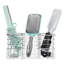 Rangement pour outils de coiffage et de coiffage pour porte d'armoire iDesign, 3 compartiments, transparent