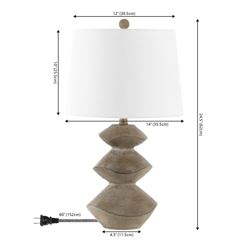 Lampe de table en résine Karapet