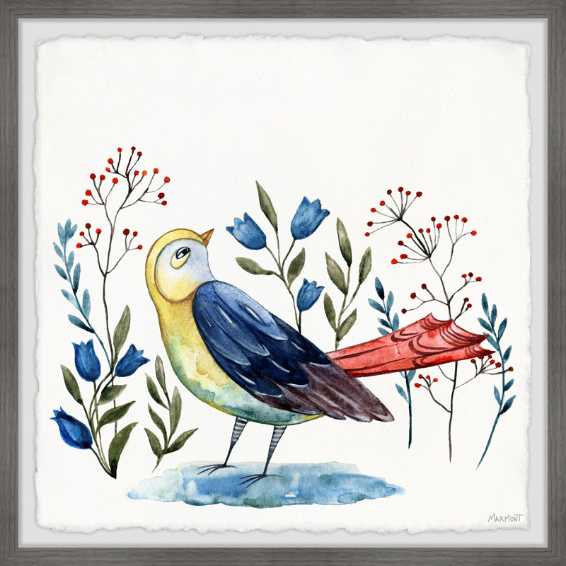 Bird Hideout by Marmont Hill - Single Picture Frame Painting, 41cm H x 41cm W x 3.81cm D