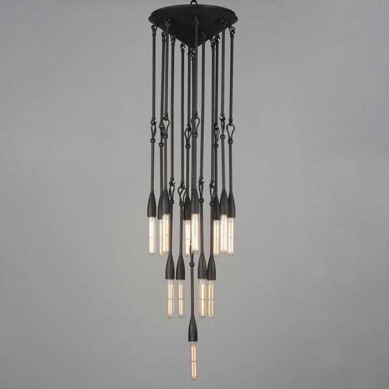 Demetress 13 - Light Anthracite Cluster Pendant