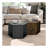 Hexagonal Coffee Table Side Table Nightstand Antique Wood