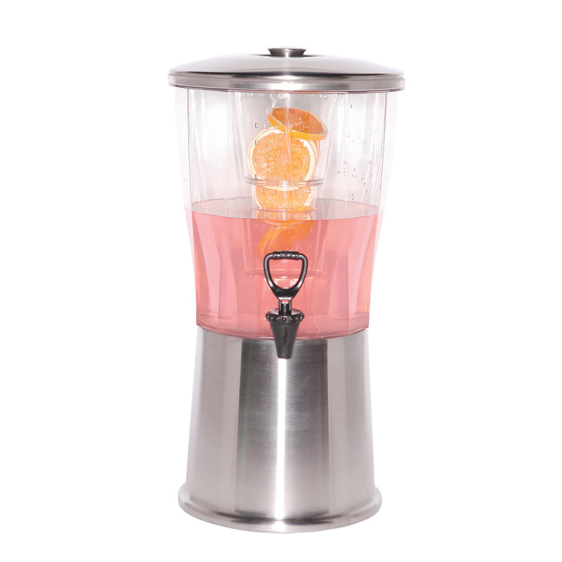 Service Ideas Beverage Dispenser with Optional Infuser Tube, NSF Certified, 22" H x 11" W x 12" D