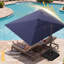 Parasol extérieur en porte-à-faux avec lève-manivelle et base-697828370-697828376