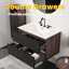 Emilie Single Bathroom Vanity with @Solid + Manufactured Top