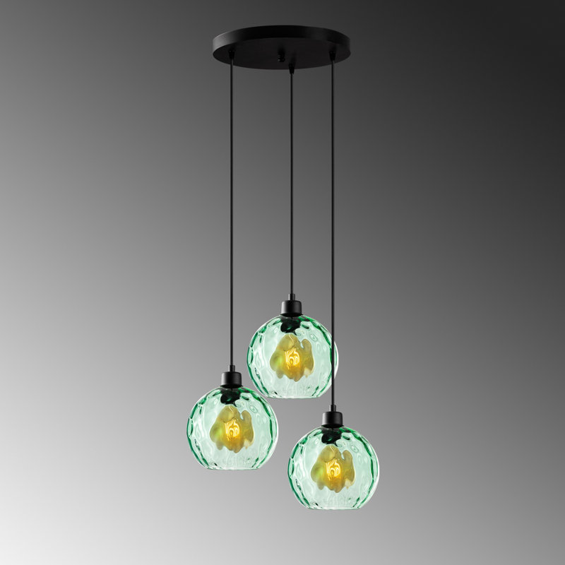 Sheen Chandelier, Green, Black