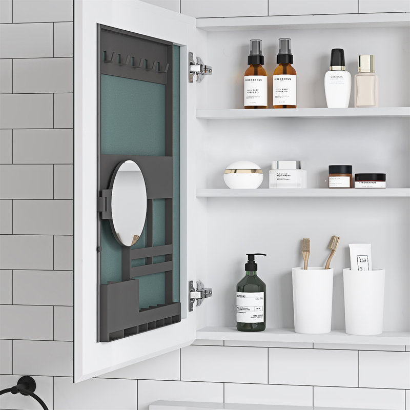 Armoire à pharmacie sans cadre Surface Mirror, Gauche, H 4,8 po x l 26 po x P 20 po