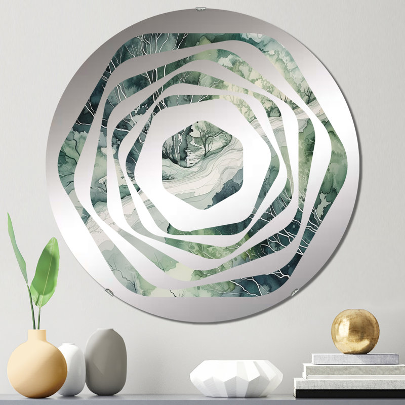 Keokee - Miroir décoratif Amorphe, 23,6 po x 23,6 po