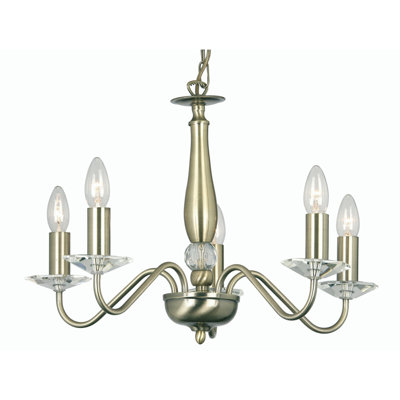 Francine 5 - Light Candle Style Chandelier