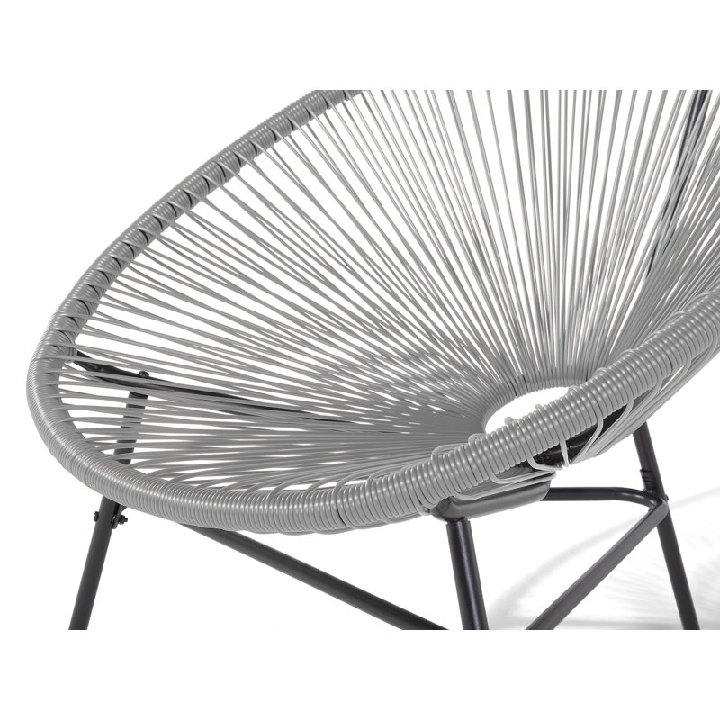 Cliffsage Metal Outdoor Lounge Chair, Gray