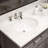Derby 72'' Double Bathroom Vanity with Marble Top-2006357688