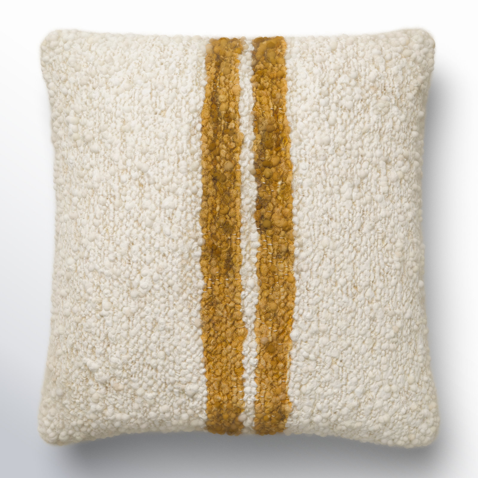 Alivia Striped Throw Pillow, Brown, Polyester/Polyfill, 20" x 20"