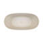 Baignoire autoportante orange de 57 pouces en pierre de résine à surface solide, murs isolés, usure, conception spacieuse avec baignoire relaxante non perméable