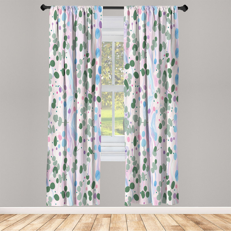 Semi Sheer Curtain Pair, 56" W x 95" L