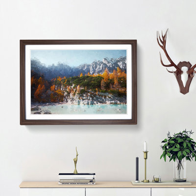 Auronzo Di Cadore Mountains Italy in Abstract - Picture Frame Graphic Art Print