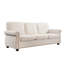 Velours de style Mid-Century moderne, 3 places avec mousse haute, pieds en bois massif, toucher-1623574545