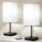 Modern Bedside Table Lamps Set With USB Charging Ports, AC Outlets, And Adjustable Colour Temperatures - Includes Pull Chain Control And Dimmable LED Bulbs