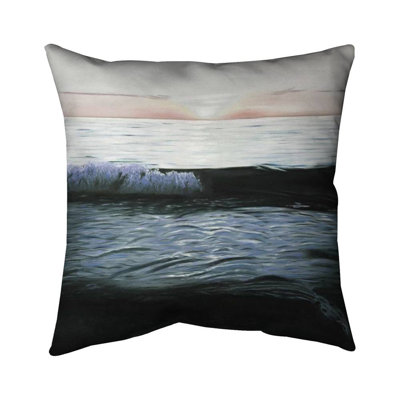 Desaturated sunset Turquoise Bathroom Throw Pillow Insert | Home Decor