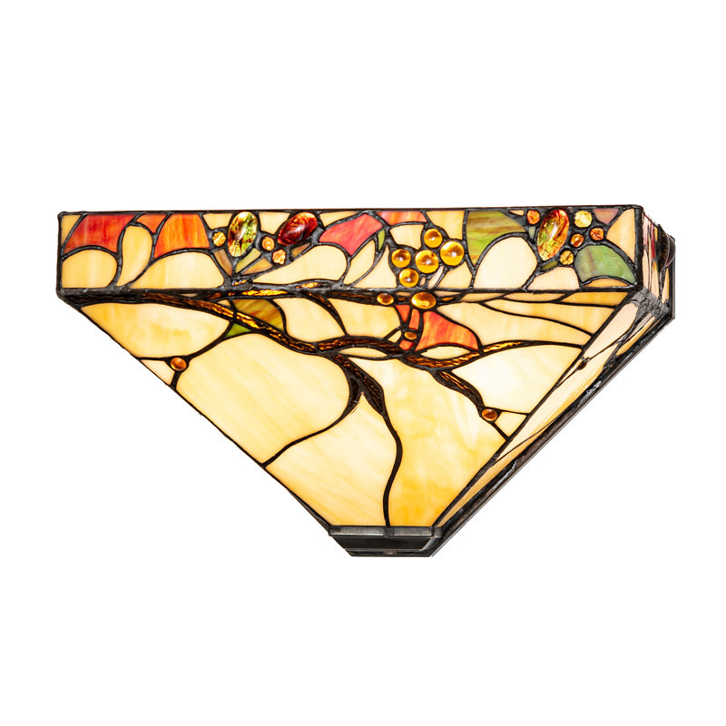 13" Wide Woodland Berries Wall Sconce