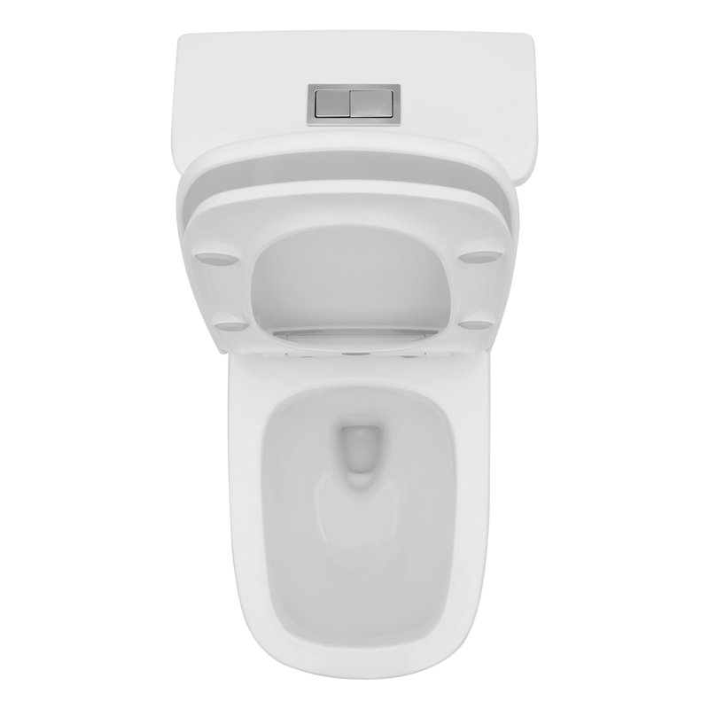 Kichae 1.6 GPF Elongated Floor Mounted One-Piece Toilet (Seat Included)
