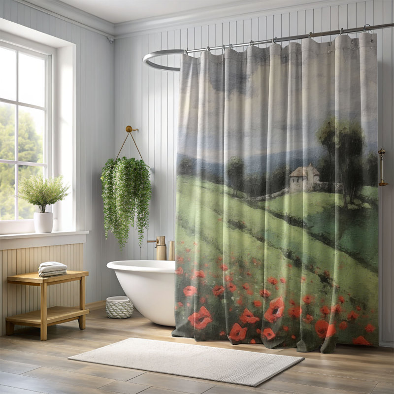 Bilbie Shower Curtain, 74"H x 71"W