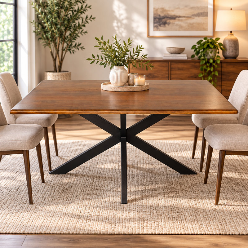 Dining Table with Iron Base