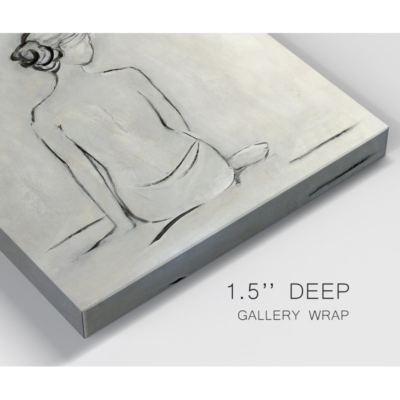 «Bather I», ensemble de 2 reproductions d'art sur toile tendue, H 24 po x l 48 po x P 1 po