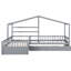Lit plateforme gris avec 3 compartiments de rangement - chambre à coucher essentielle, très fonctionnelle et élégante-1031233262