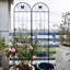 Ensemble de 2 treillis de jardin en métal 86,7 "x 19,7" antirouille pour plantes grimpantes