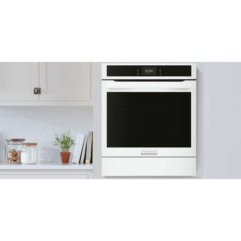 24" White Convection Electric Single Wall Oven with Air Fry