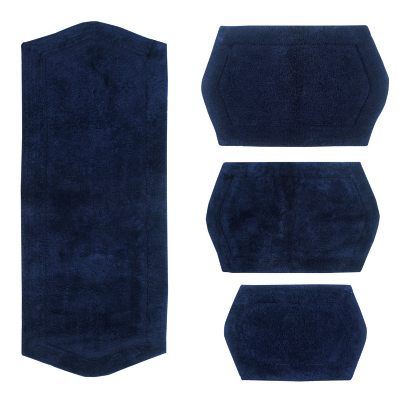 Tapis pour salle de bain Morissette, Marine