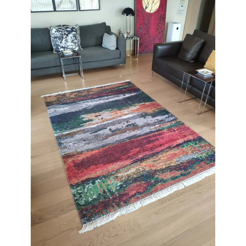 Tapis Maryemma avec envers antidérapant, Rectangle 5 pi 3 po x 16 pi 5 po