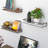 Rustic Wood Floating Wall Shelves Set Of 2, Torched Finish