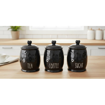 Ceramic / Porcelain Kitchen Canister Set Jar Canister