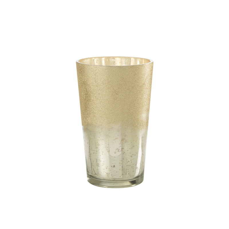 A Nice Product Wood Tabletop Hurricane, 32.5cm H x 20cm W x 20cm D, Silver