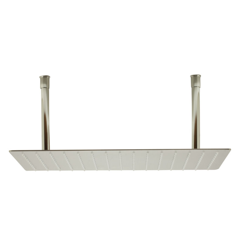 Rain Adjustable Shower Head 1.8 GPM GPM, Solid Brushed