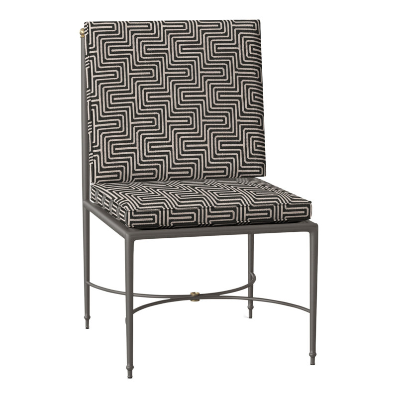 Chaise d'appoint en aluminium Roma, Welt, Perigold Onyx