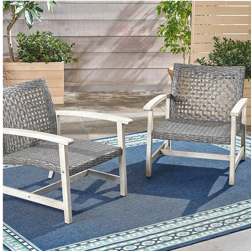 Chaise club, ensemble de 2, Blanc